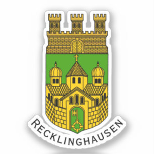 Coat of Arms of Recklinghausen, Germany Sticker