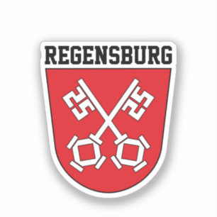 Coat of Arms of Regensburg, Germany Sticker