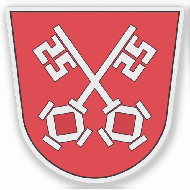 Coat of arms of Regensburg, Germany Sticker (Front)