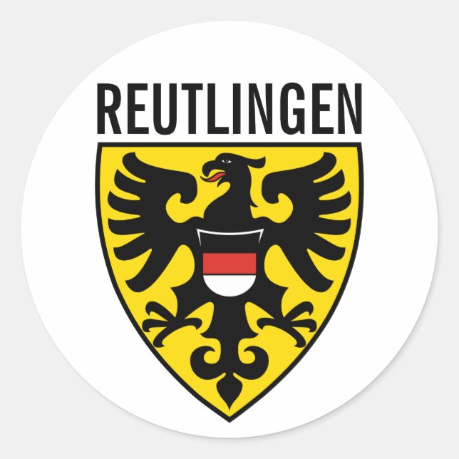 Coat of Arms of Reutlingen, Germany Classic Round Sticker (Front)
