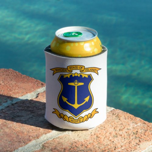 Coat of arms of Rhode Island Can Cooler