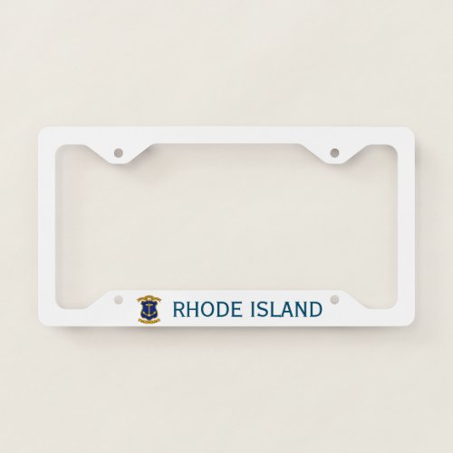 Coat of arms of Rhode Island License Plate Frame