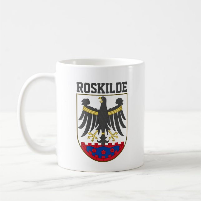 Coat of arms of Roskilde, Denmark Coffee Mug (Left)