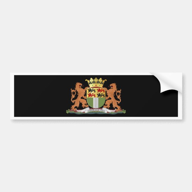 Coat of arms of Rotterdam Bumper Sticker (Front)