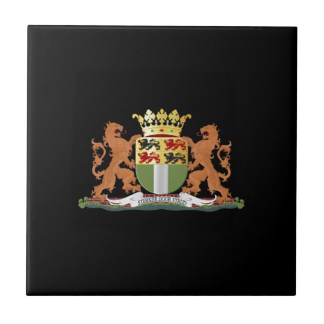 Coat of arms of Rotterdam Ceramic Tile (Front)