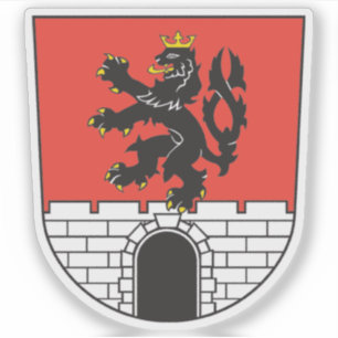 Coat of arms of Rožnov pod Radhoštěm, Czechia Sticker
