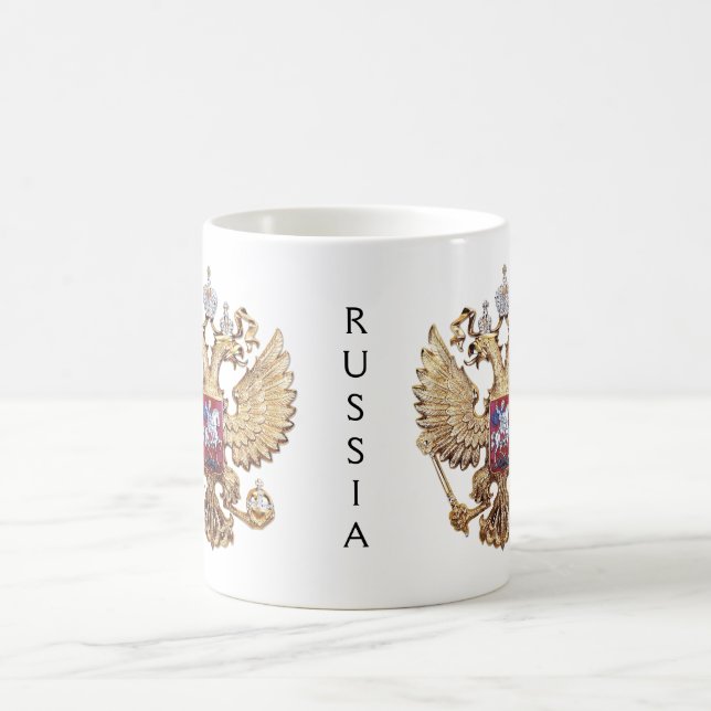 Coat of arms of Russia Coffee Mug (Center)