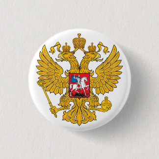 Coat of arms of Russia Pinback Button