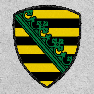 Coat of Arms of Sachsen (Saxony), GERMAN Patch