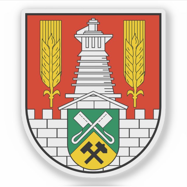 Coat of arms of Salzgitter, Germany Sticker (Front)
