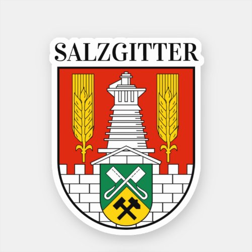 Coat of Arms of Salzgitter Germany Sticker
