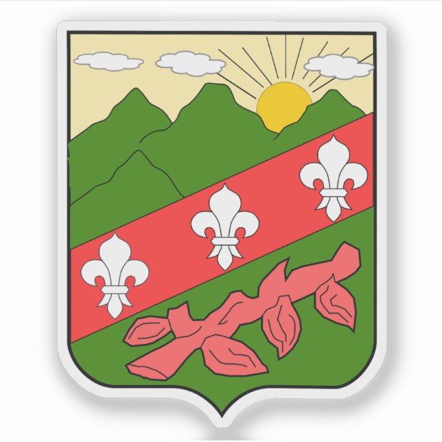 Coat of arms of San Francisco de Macoris Sticker (Front)
