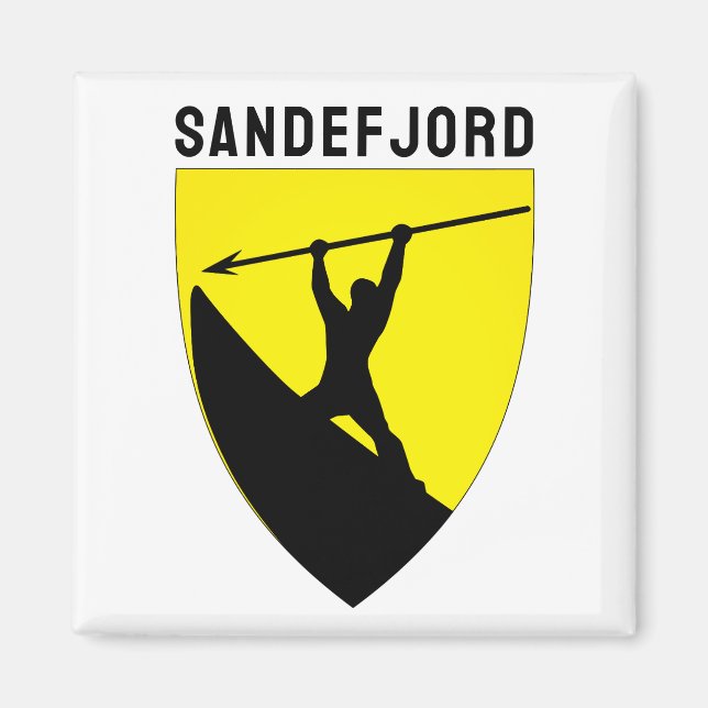 Coat of Arms of Sandefjord, Norway Magnet (Front)