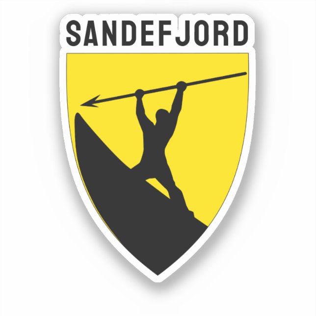 Coat of Arms of Sandefjord, Norway Sticker (Front)