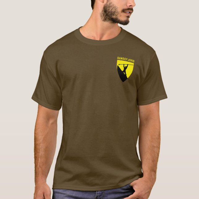 Coat of Arms of Sandefjord, Norway T-Shirt (Front)
