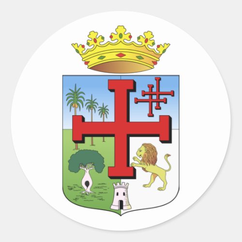 Coat of Arms of Santa Cruz de la Sierra Bolivia Classic Round Sticker