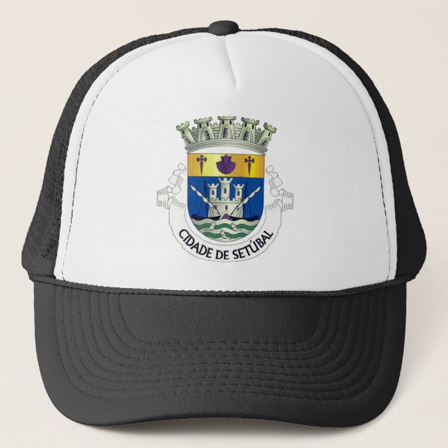 Coat of Arms of Setúbal, PORTUGAL Trucker Hat (Front)