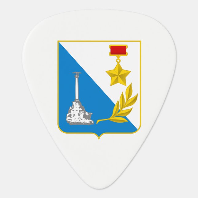 Coat of arms of Sevastopol Guitar Pick (Front)