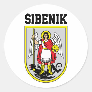 Coat of Arms of Šibenik - Croatia Classic Round Sticker