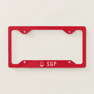 Coat of Arms of Singapore themed License Plate Frame