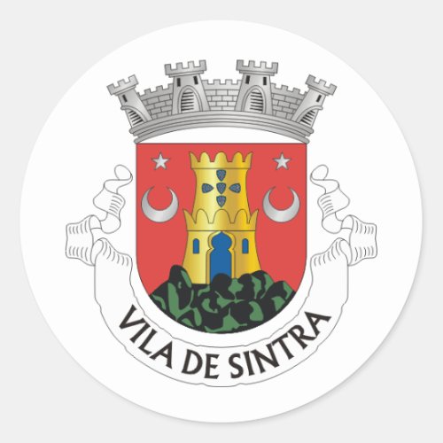 Coat of Arms of Sintra PORTUGAL Classic Round Sticker