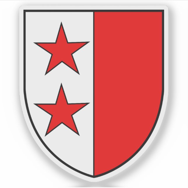 Coat of arms of Sion, Switzerland Sticker (Front)