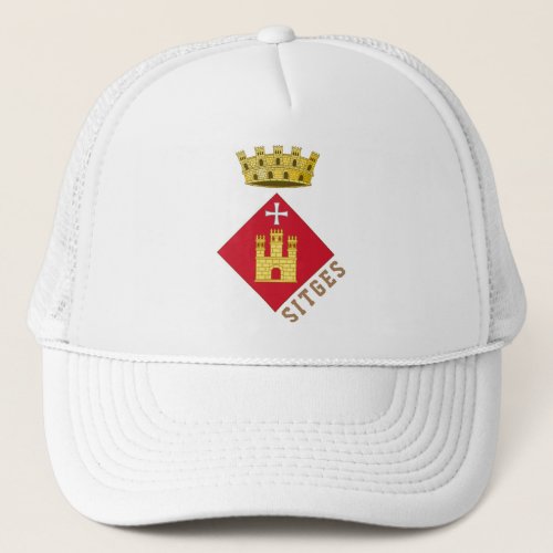 coat of arms of Sitges Catalunya ESP Trucker Hat