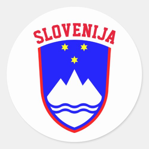 Coat of Arms of SLOVENIA Classic Round Sticker