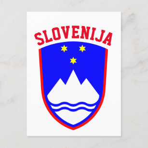 Coat of Arms of SLOVENIA Postcard