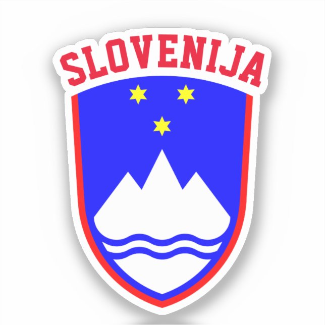 Coat of Arms of SLOVENIA Sticker (Front)