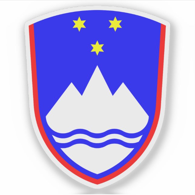 Coat of arms of Slovenia Sticker (Front)