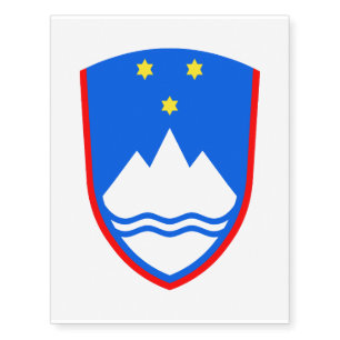 Coat of arms of Slovenia Temporary Tattoos