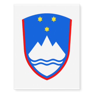 Coat of arms of Slovenia Temporary Tattoos