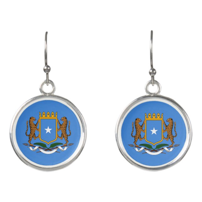 Coat of Arms of Somalia Earrings (Front)