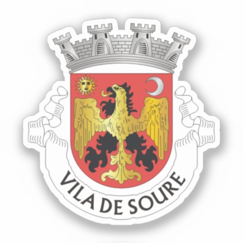 Coat of Arms of Soure Portugal Sticker