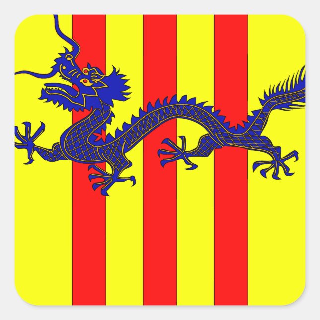 Coat of Arms of South Vietnam (1954 - 1955) Square Sticker (Front)