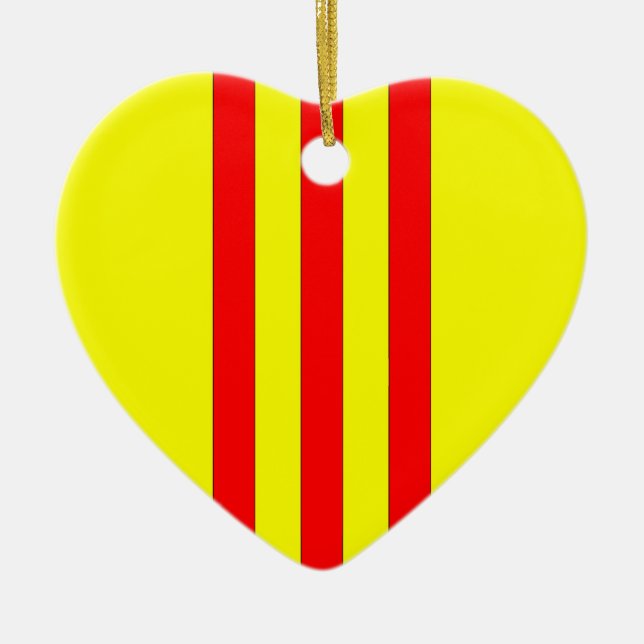 Coat of Arms of South Vietnam (1963 - 1975) Ceramic Ornament (Front)