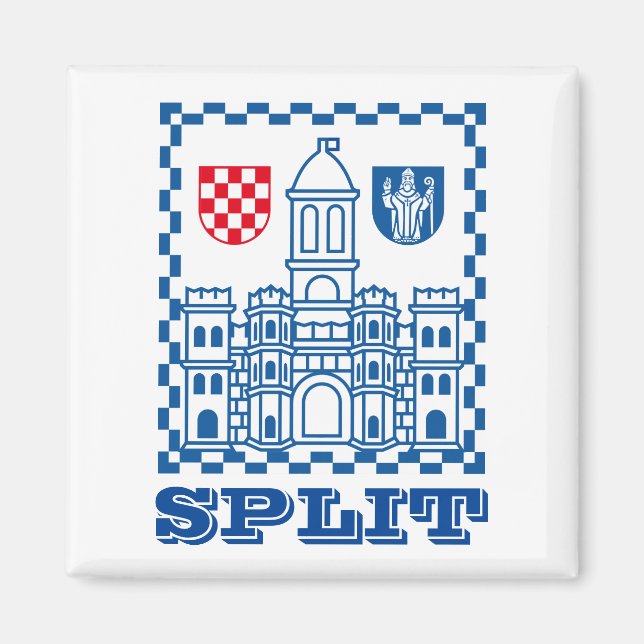 Coat of Arms of Split, Croatia Magnet (Front)