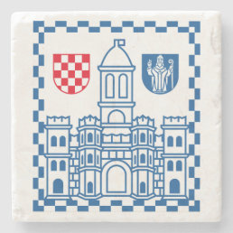 Coat of Arms of Split, Croatia Stone Coaster