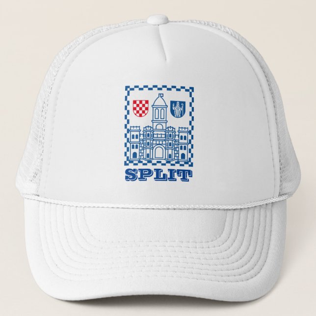 Coat of Arms of Split, Croatia Trucker Hat (Front)