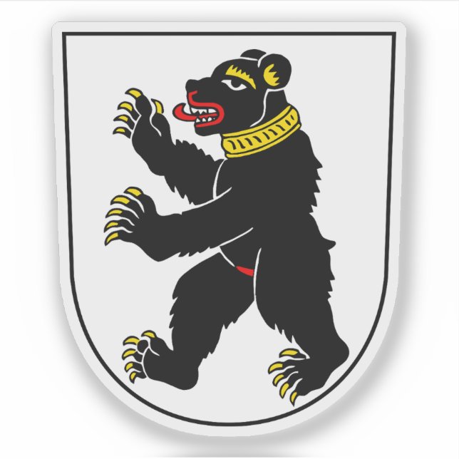Coat of arms of St. Gallen, Switzerland Sticker (Front)