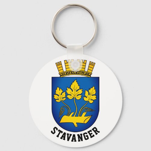 Coat of Arms of Stavanger Norway Keychain