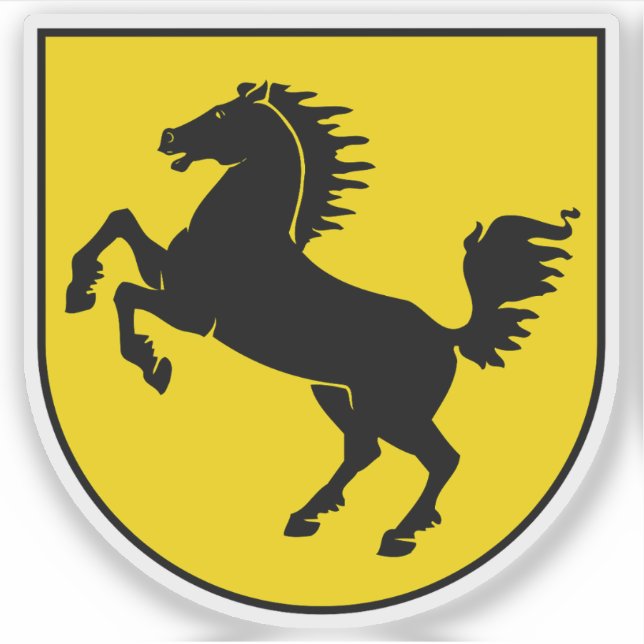 Coat of arms of Stuttgart, Germany Sticker (Front)