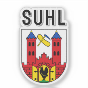Coat of Arms of Suhl, Germany Sticker