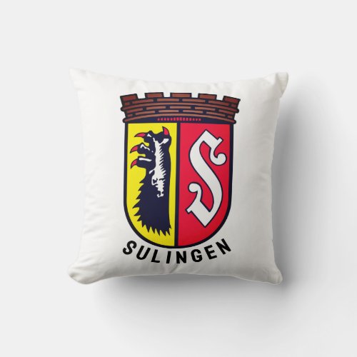 Coat of Arms of Sulingen Germany Throw Pillow