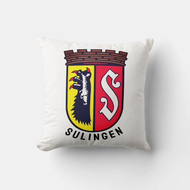 Coat of Arms of Sulingen, Germany Throw Pillow (Front)
