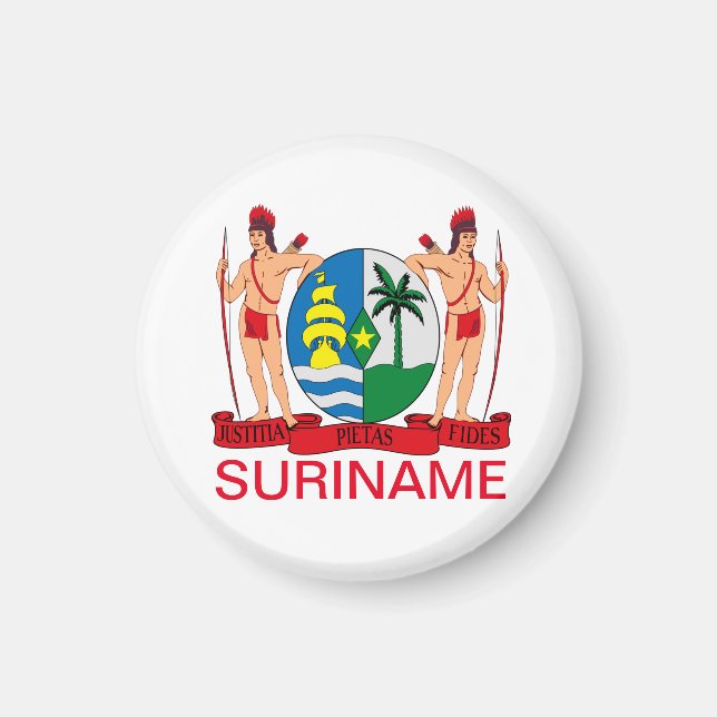 Coat of Arms of Suriname Magnet (Front)