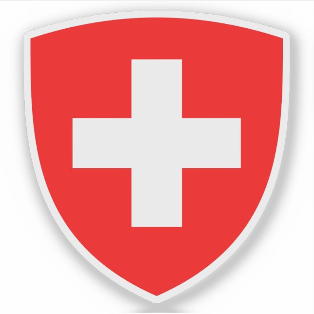 Coat of arms of Switzerland Sticker (Front)
