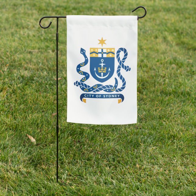 Coat of Arms of Sydney, Australia Garden Flag (In SItu)