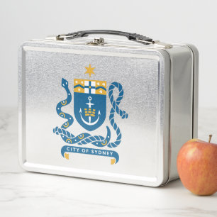 Coat of Arms of Sydney, Australia Metal Lunch Box